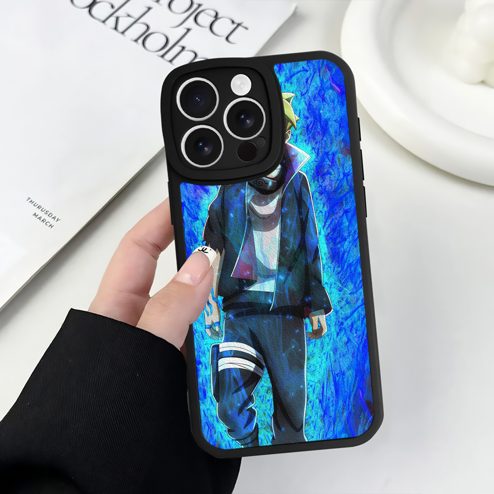 （画像用） NARUTO -ナルト- NARUTO -ナルト- 疾風伝 【iPhone 16シリーズ対応】シリコンスマホケース（レザー調） 材質：シリコン